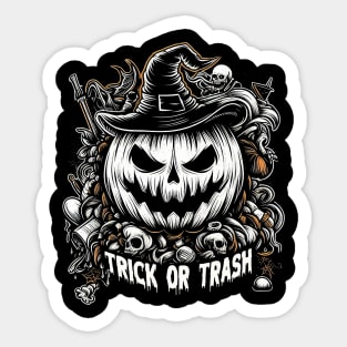 trick-or-trash Sticker